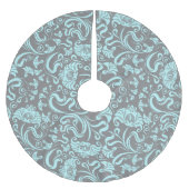 Classy Floral Pattern Kerstboom Rok (Voorkant)