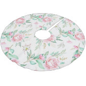 Classy Floral Pattern Kerstboom Rok (Gekanteld)