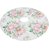 Classy Floral Pattern Kerstboom Rok (Gekanteld)