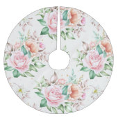Classy Floral Pattern Kerstboom Rok (Voorkant)
