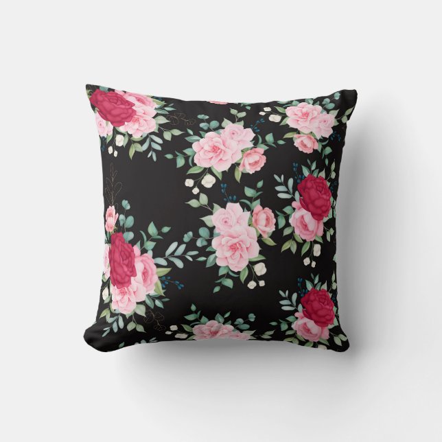 Classy Floral Pattern Kussen (Voorkant)