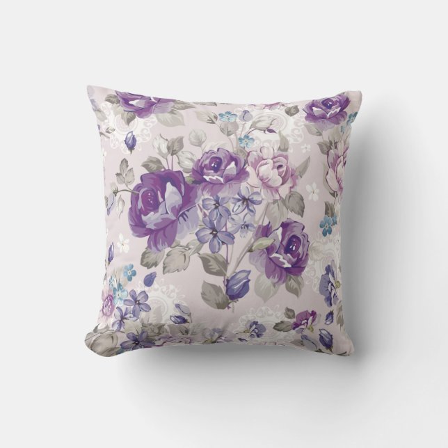Classy Floral Pattern Kussen (Voorkant)