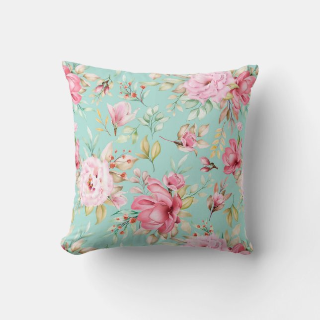 Classy Floral Pattern Sierkussen (Voorkant)