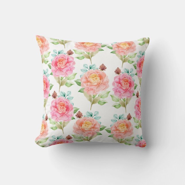 Classy Floral Pattern Sierkussen (Voorkant)