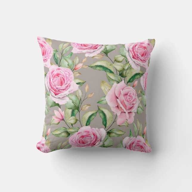 Classy Floral Pattern Sierkussen (Voorkant)