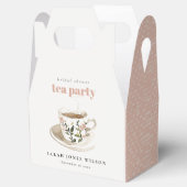 Classy Floral Tea Cup Vrijgezellenfeest Tea Party Bedankdoosjes (Geopend)