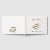 Classy Floral Tea Cup Vrijgezellenfeest Tea Party Gastenboek (Volledig)