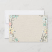 Classy Floral Wreath Banner Hartelijk dank Bedankkaart (Achterkant)