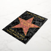 Classy Folie Hollywood Star Save the Date Folie Uitnodiging (Gedraaid)