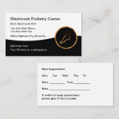 Classy Foot Doctor Afspraakkaarten Visitekaartje (Voorkant / Achterkant)