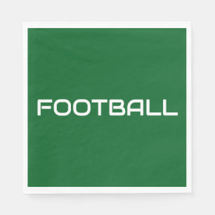 Classy FOOTBALL tekst vet groene achtergrond Servet