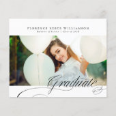 Classy Formal Calligraphy Photo College Graduation (Voorkant)