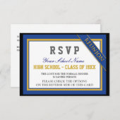 Classy Formal Class Reunion RSVP (Voorkant / Achterkant)