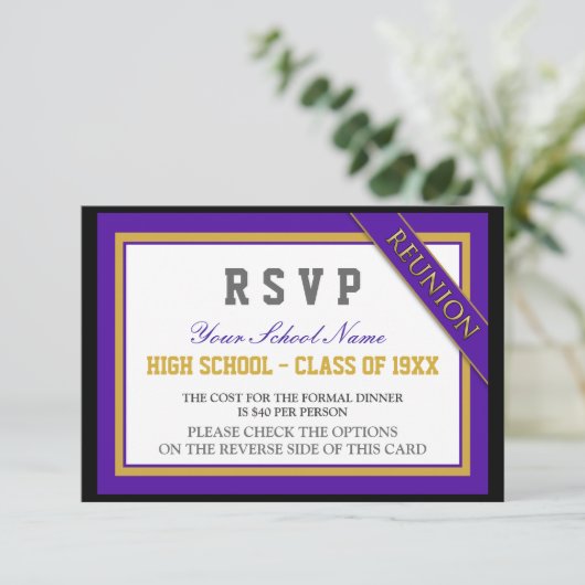 Classy Formal Class Reunion RSVP (Staand voorkant)