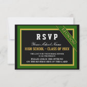 Classy Formal Class Reunion RSVP Kaart (Voorkant)