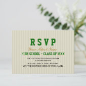 Classy Formal Class Reunion RSVP Kaartje (Staand voorkant)
