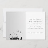 Classy Formal Elegant Script Afstuderen twee foto Aankondiging (Achterkant)