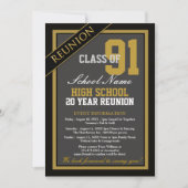 Classy Formal High School Reunion Kaart (Voorkant)