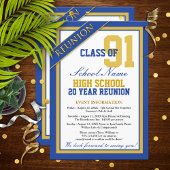 Classy Formal High School Reunion-uitnodigingen Kaart
