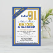 Classy Formal High School Reunion-uitnodigingen Kaart (Staand voorkant)