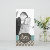 Classy fotokaart feestdagenkaart (Staand voorkant)