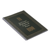 Classy Framed Beer Groom's Gay Wedding Notebook Notitieboek (Rechterzijde)