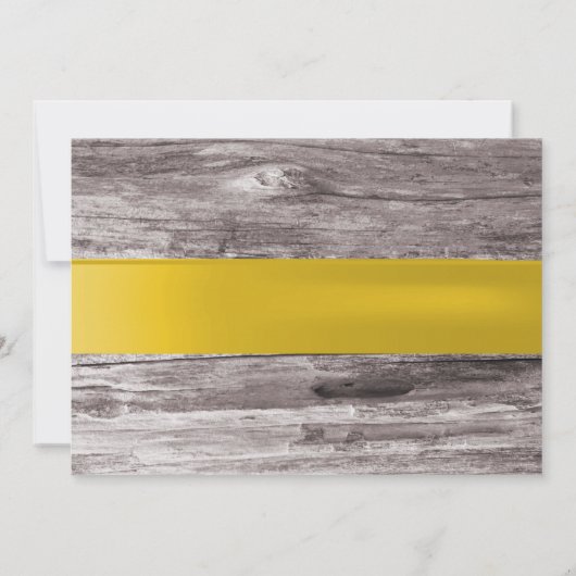 Classy Frangipani Flowers wood sparen de datum Save The Date (Achterkant)