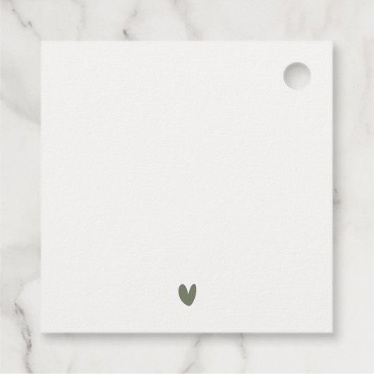 Classy Frans Tuin Landschap Waterverf Bruiloft Bedankjes Labels (Achterkant)