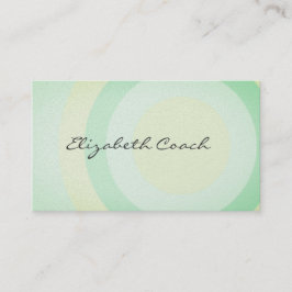 Classy Fresh Green Circles Visitekaartje