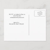 Classy & Fun Zonnebloem Geel Vrijgezellenfeest Uit Uitnodiging Briefkaart (Achterkant)