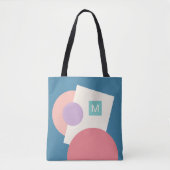 Classy Funky Mideeuw Abstract cirkelenpatroon Tote Bag (Voorkant)