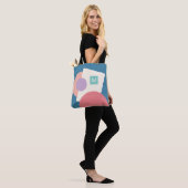 Classy Funky Mideeuw Abstract cirkelenpatroon Tote Bag (Op model)