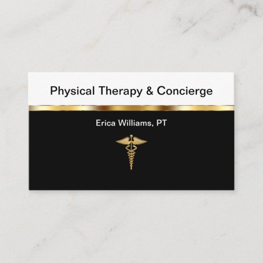 Classy fysiotherapeut Conciërge Visitekaartjes (Voorkant)