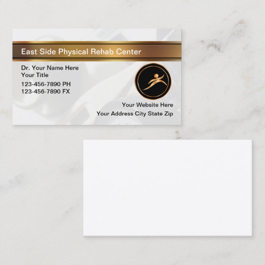 Classy Fysiotherapie Rehab Visitekaartjes (Voorkant / Achterkant)