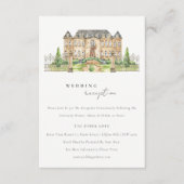 Classy Garden Chateau Waterverf Weddenschappen Informatiekaartje (Voorkant)