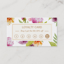 Classy Garden Floral Decor | Loyaliteitskorting Klantenkaartje