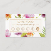 Classy Garden Floral Decor | Loyaliteitskorting Klantenkaartje (Voorkant)