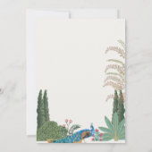  Classy Gele Groene Indische Mehndi Ceremonie Kaart (Achterkant)