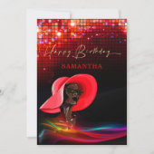 Classy Gelukkige Verjaardag Afrikaanse Amerikaanse Aankondiging (Voorkant)