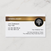 Classy Genealogist Tree Symbol Visitekaartjes (Voorkant)