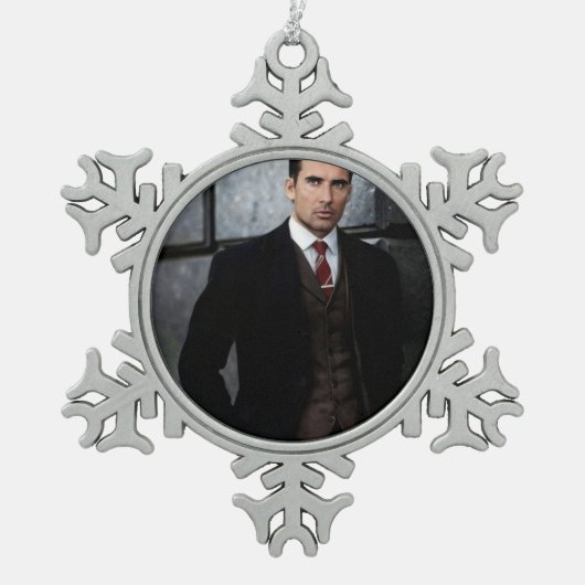 Classy Gentleman snowflake ornament (Voorkant)
