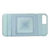 Classy Geometric Squares (lichtblauw) Case-Mate iPhone Case (Achterkant (Horizontaal))