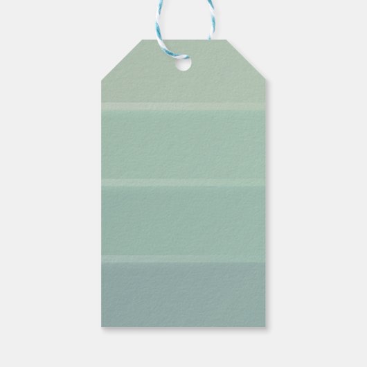 Classy Geometric Squares (lichtblauw & geel) Cadeaulabel (Achterkant)