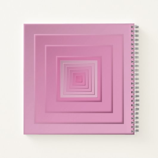 Classy geometrische vierkanten notitieboek (Achterkant)