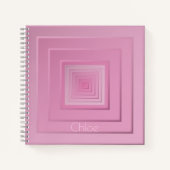 Classy geometrische vierkanten notitieboek (Voorkant)