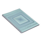 Classy geometrische vierkanten notitieboek (Rechterzijde)