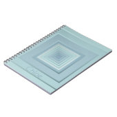 Classy geometrische vierkanten notitieboek (Linkerzijde)