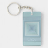 Classy geometrische vierkanten sleutelhanger (Voorkant)