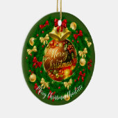 Classy gepersonaliseerde kerstboom Ornamenten (Rechts)