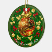 Classy gepersonaliseerde kerstboom Ornamenten (Links)